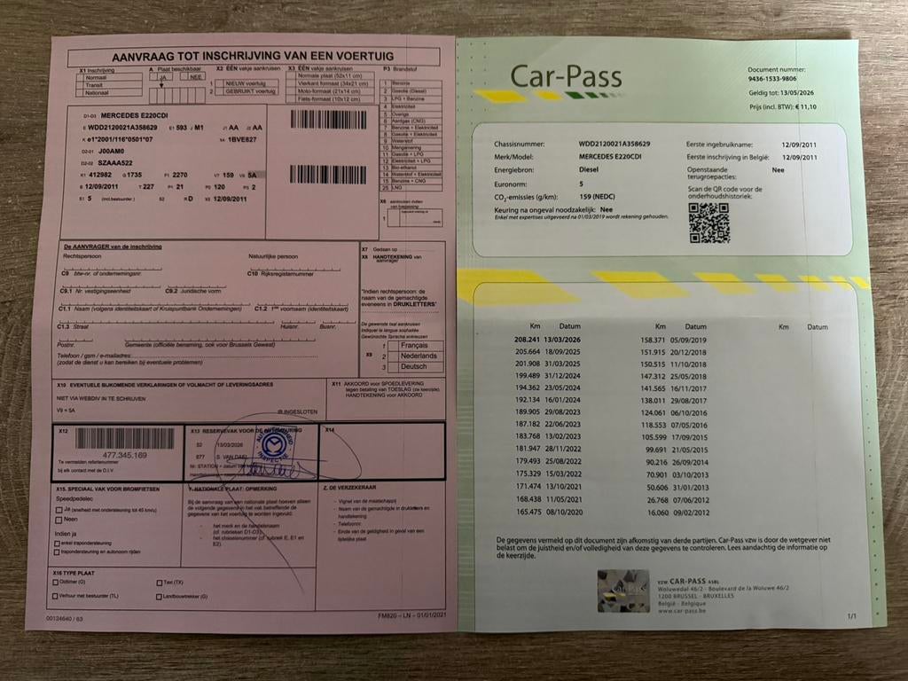 Mercedes E220 CDI Automaat/Euro 5/Avantgarde/1ste Eigenaar, Cuir, Euro 5, Entreprise, https://public.car-pass.be/vhr/954516c5-4d5b-4130-8f6f-2597f8bc53fb