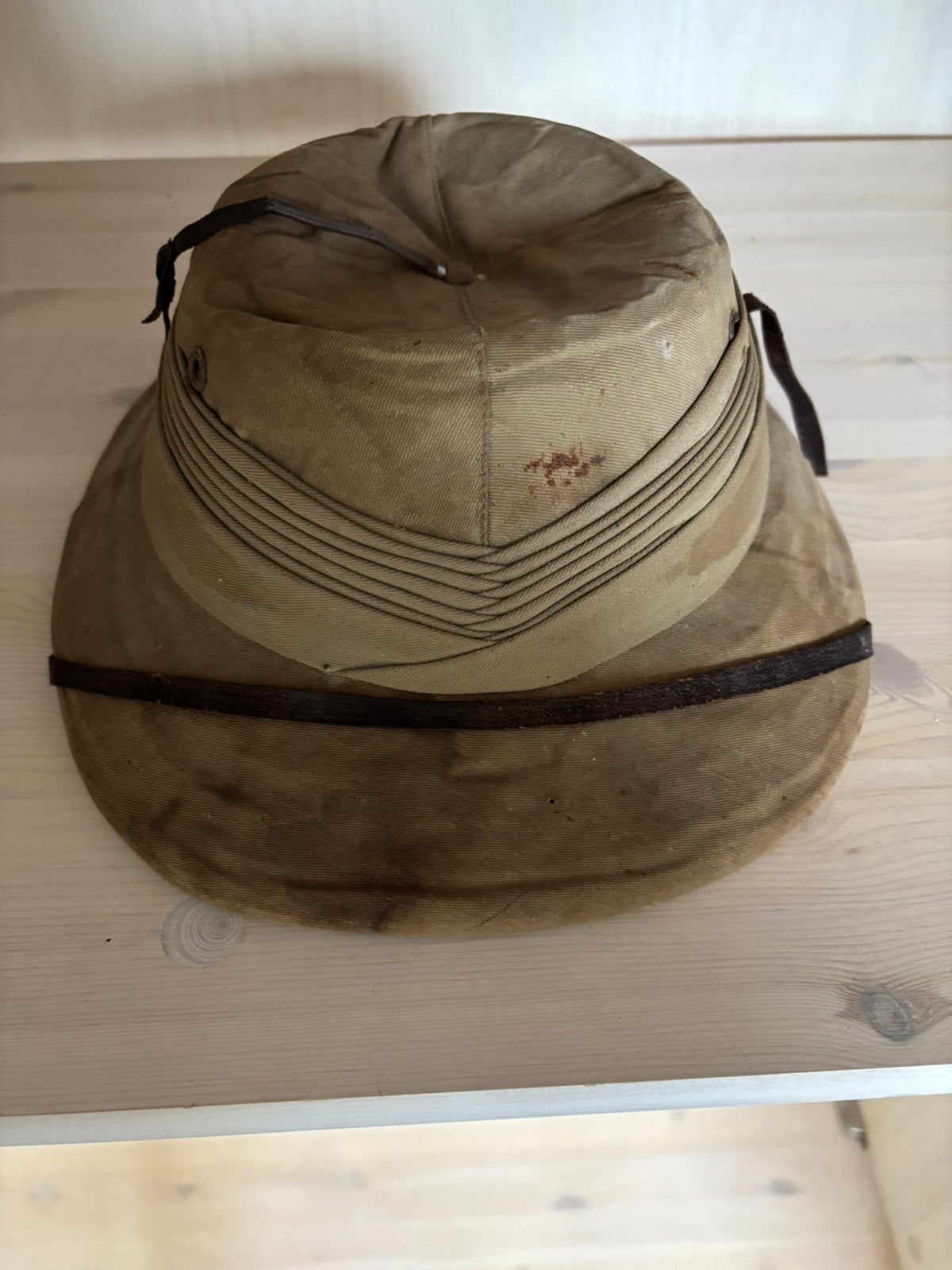 Casque tropical vintage/casque Pith (WW2/Colonial), Enlèvement ou Envoi