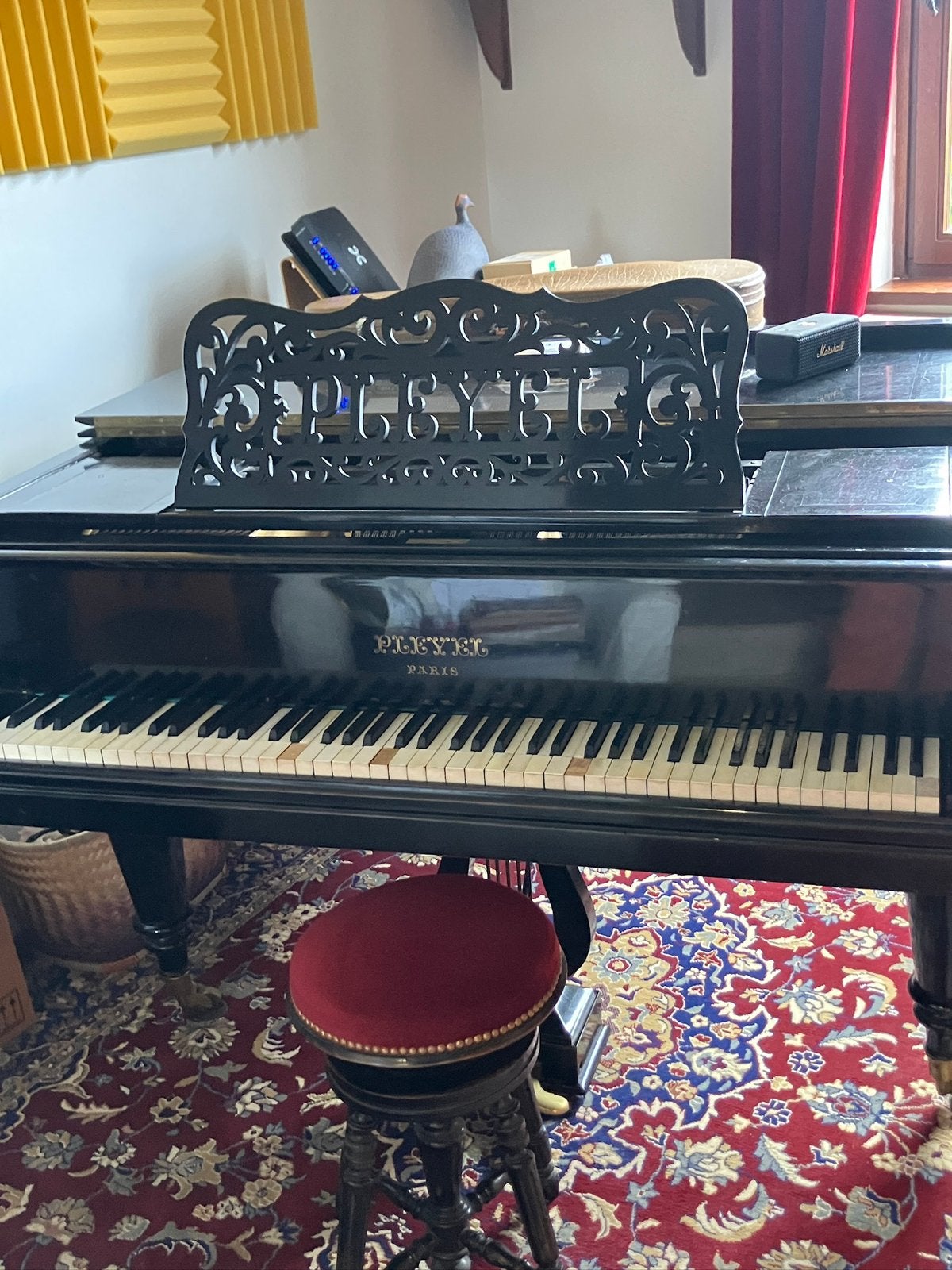 Vleugel piano, Ophalen, Gebruikt, Zwart, Piano
