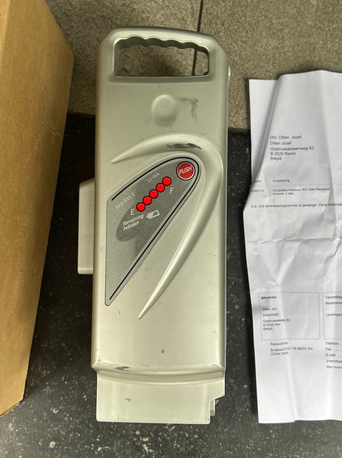 Fietsbaterij flyer 24 v “ nieuw”, Ophalen