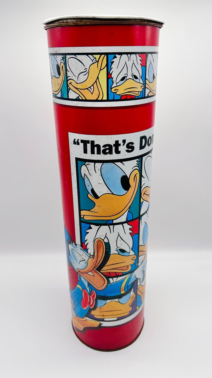 Vintage Disney Donald Duck metalen spaarpot – Made in Italy, Ophalen