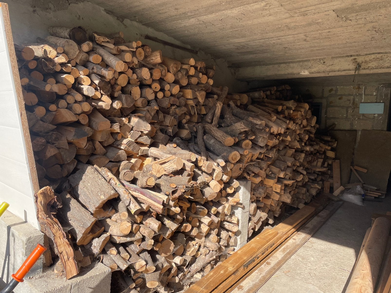 Bois de chauffage, Enlèvement