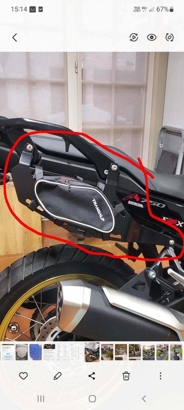 Alu bagagedragersysteem voor op Honda Transalp bj 25, Motoren, Accessoires | Koffers en Tassen, Ophalen, Zo goed als nieuw