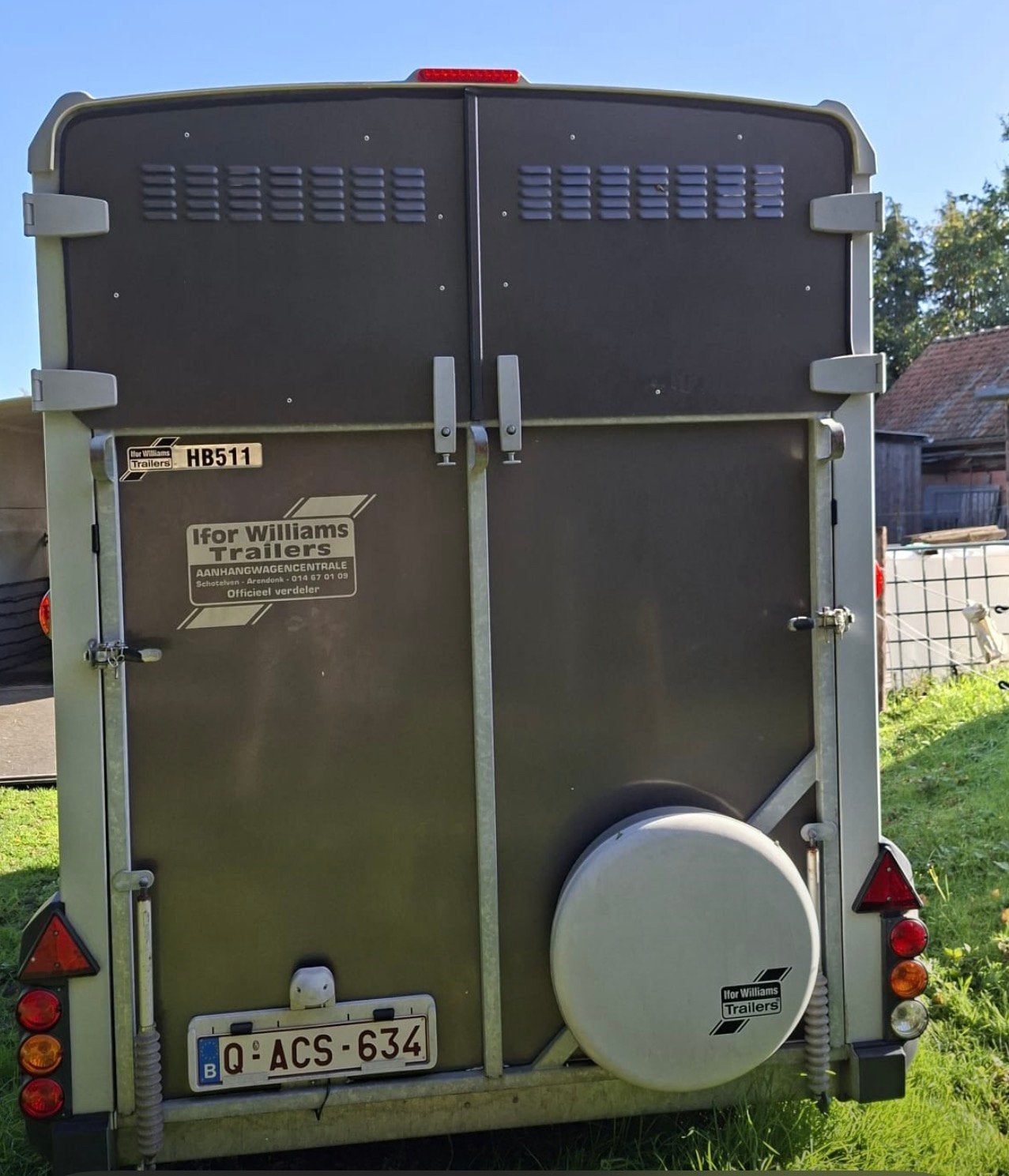 Ifor williams HB511 met zadelkamer en vooruitloop  2016, Enlèvement, Comme neuf, Autres matériaux, Remorque 2 chevaux