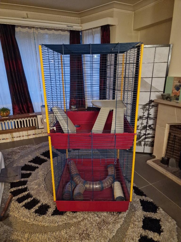 Grote fretkooi, knaagdier, enz., Dieren en Toebehoren, Ophalen, Kooi, Gebruikt, 90 cm of meer