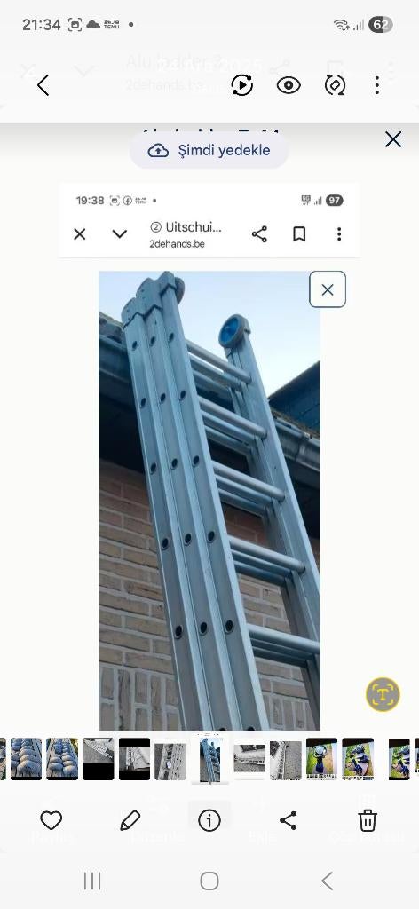 Alu ladder 3x14, Auto-onderdelen, Ophalen
