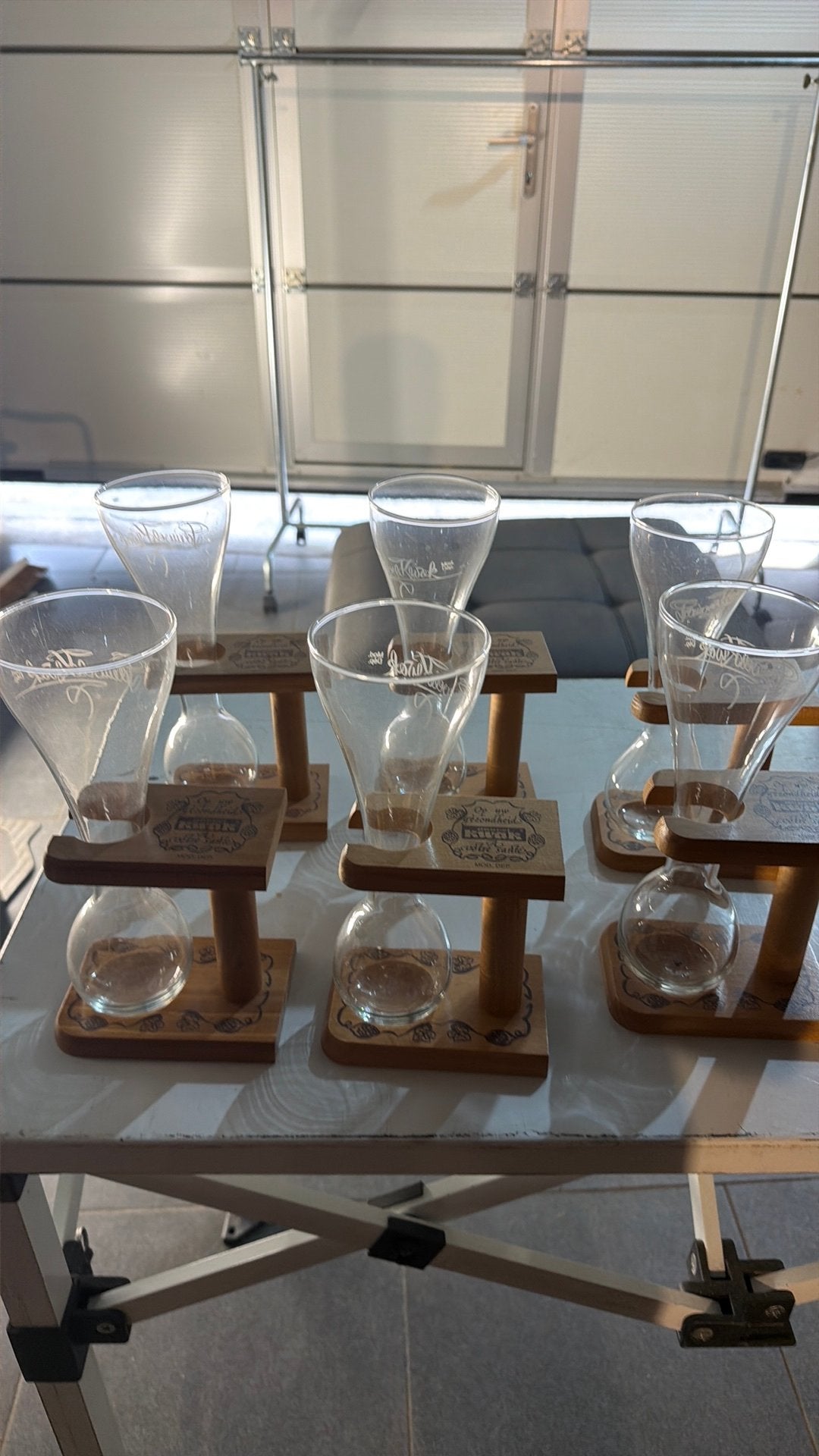 6 verres kwak avec support, Collections, Enlèvement, Comme neuf