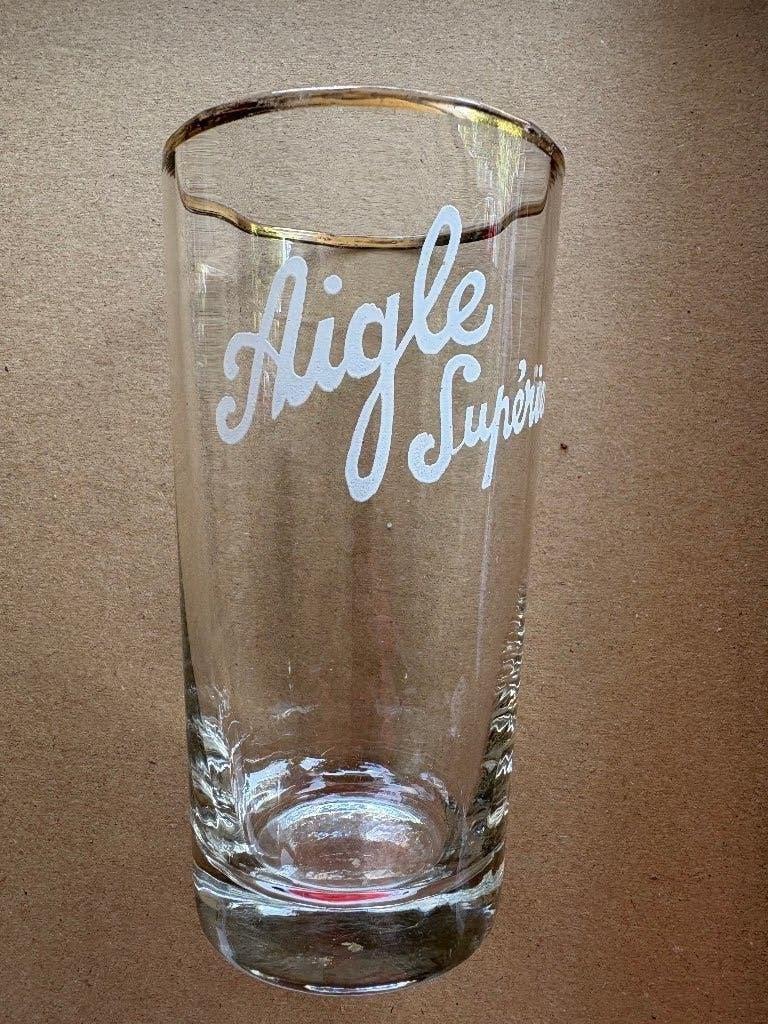 Aigle supérieur, Collections, Marques de bière, Enlèvement ou Envoi, Utilisé, Verre ou Verres, Autres marques