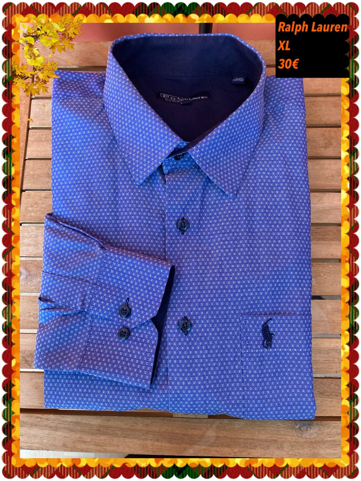 Herenhemd XL.  Ralph Lauren, Vêtements | Hommes, Chemises, Enlèvement ou Envoi, Comme neuf, Bleu, Tour de cou 43/44 (XL)