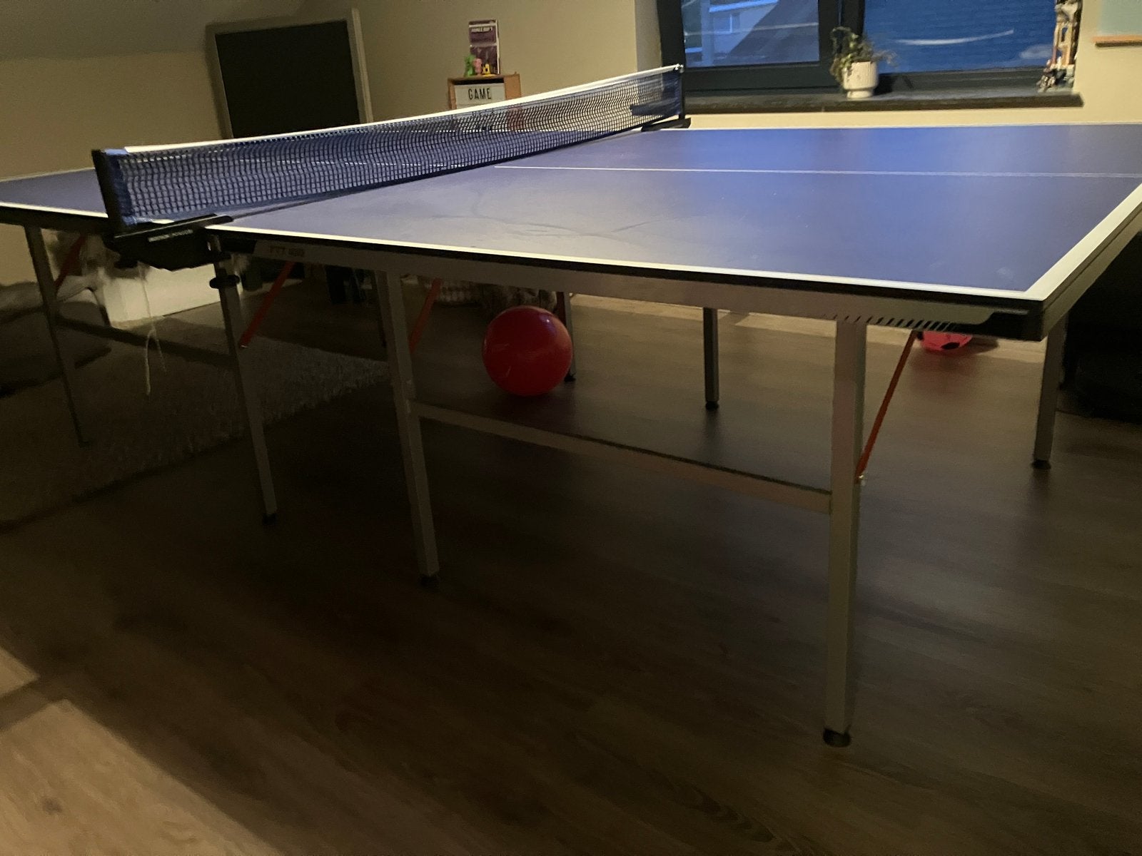 Pingpongtafel tafeltennis zo goed als nieuw, Sport en Fitness, Ophalen, Nieuw, Tafel Indoor, Wedstrijdformaat