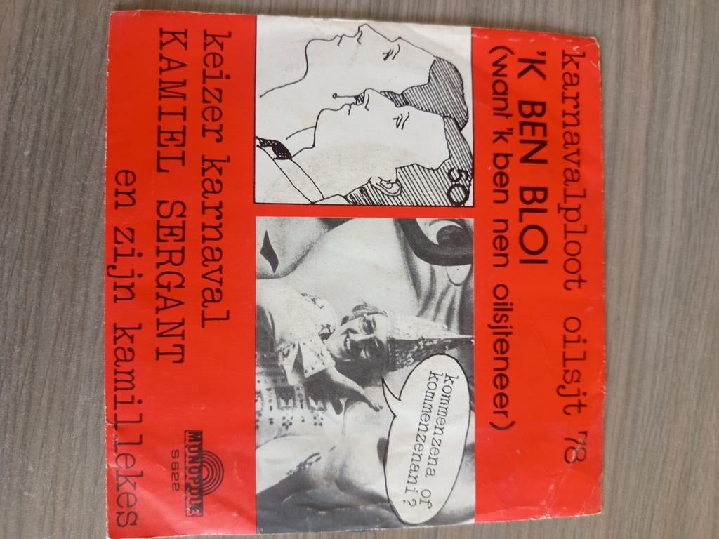 Aalst carnaval lp single koizer kamiel 1978, Boeken, Ophalen of Verzenden