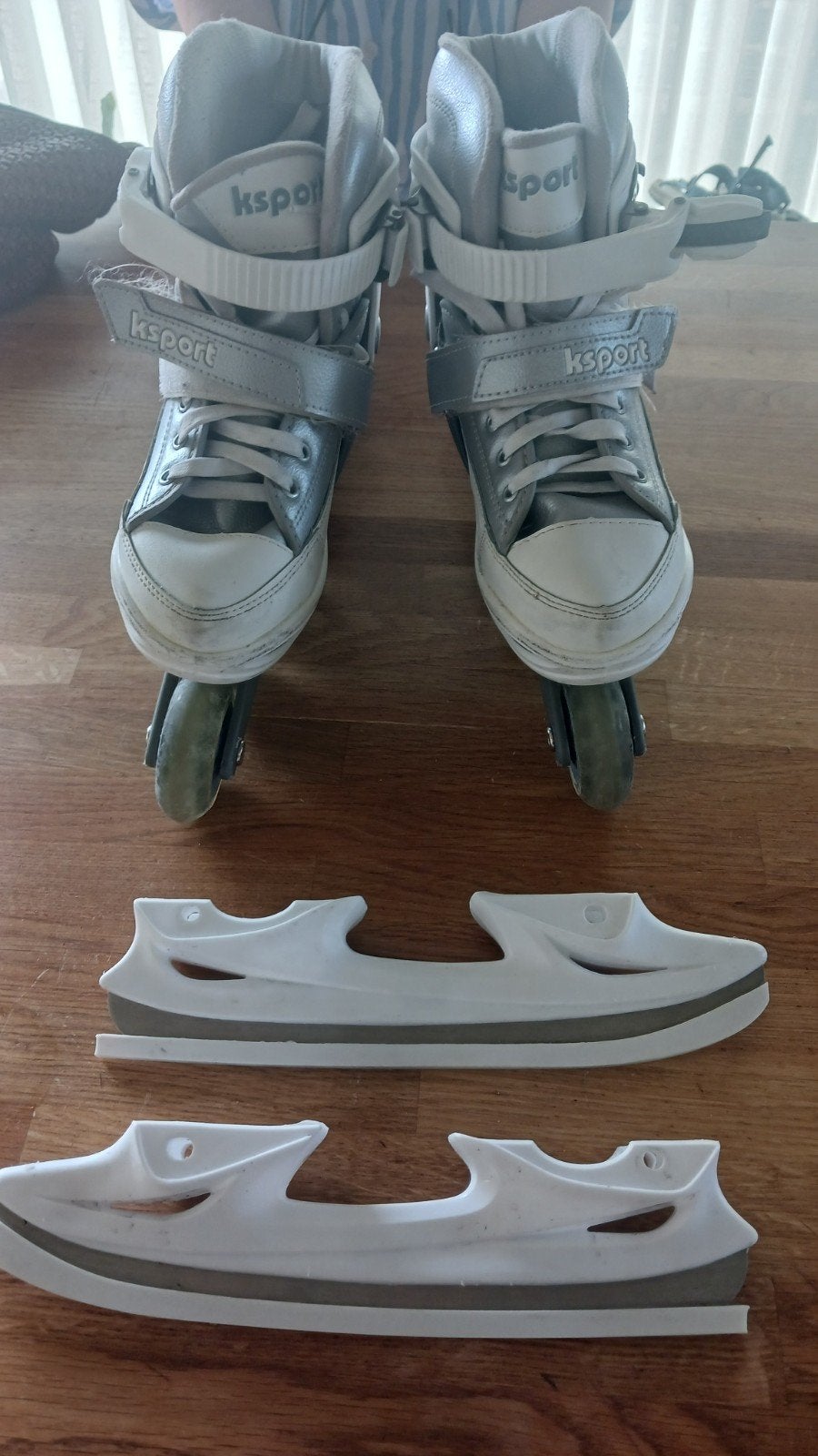 Ksport inline skates + schaatsen 34-37, Sport en Fitness, Ophalen, Gebruikt