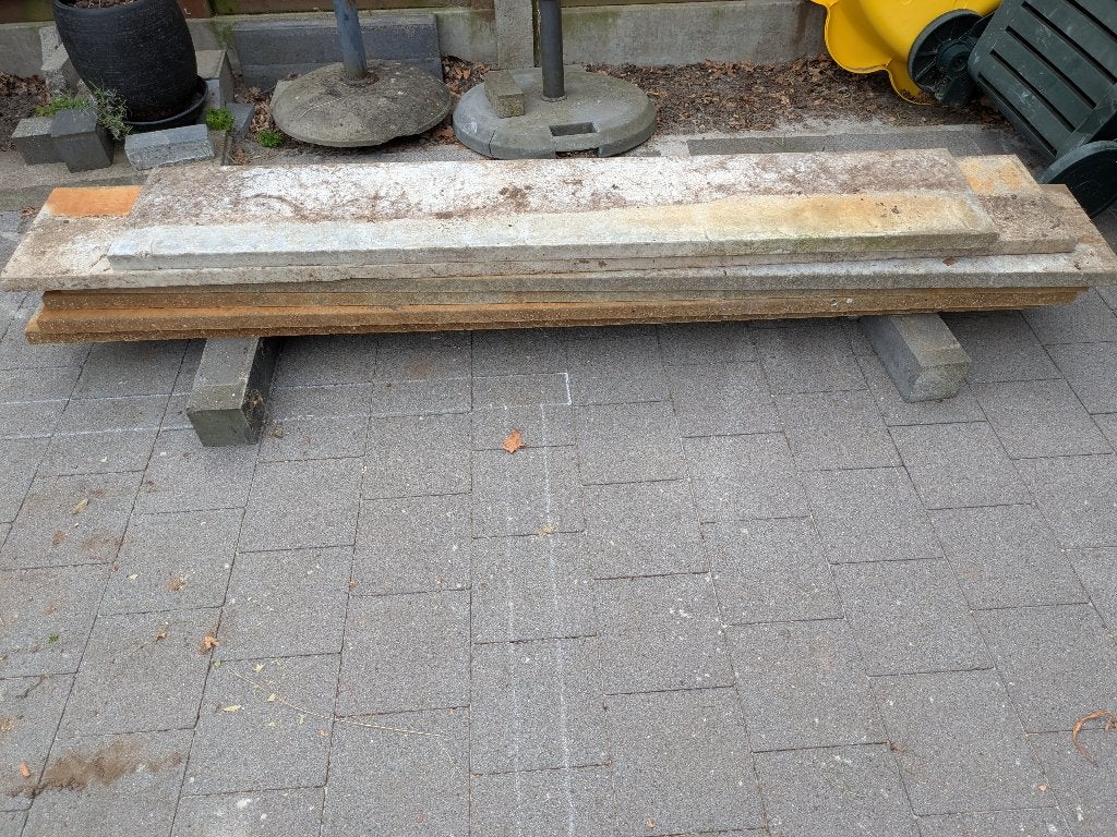 Betonnen plaatjes, Ophalen, Gebruikt, 180 tot 250 cm, Overige typen