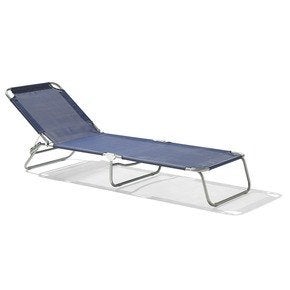 Chaise longue bleue nouvelle, Jardin & Terrasse, Chaises longues, Enlèvement, Neuf, Textilène, Pliant