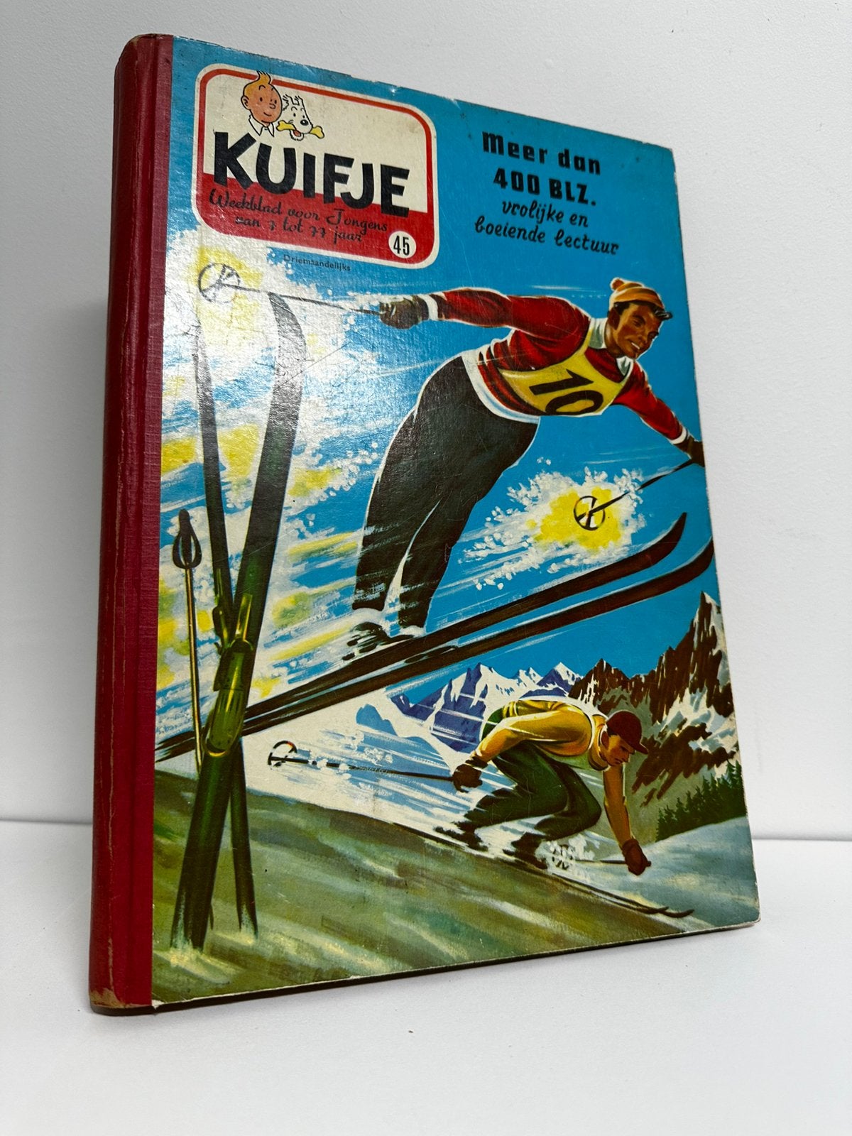 Verzamelband Kuifje (jaar 1959) met de uitknipbons intact, Eén stripboek, Ophalen of Verzenden, Gelezen