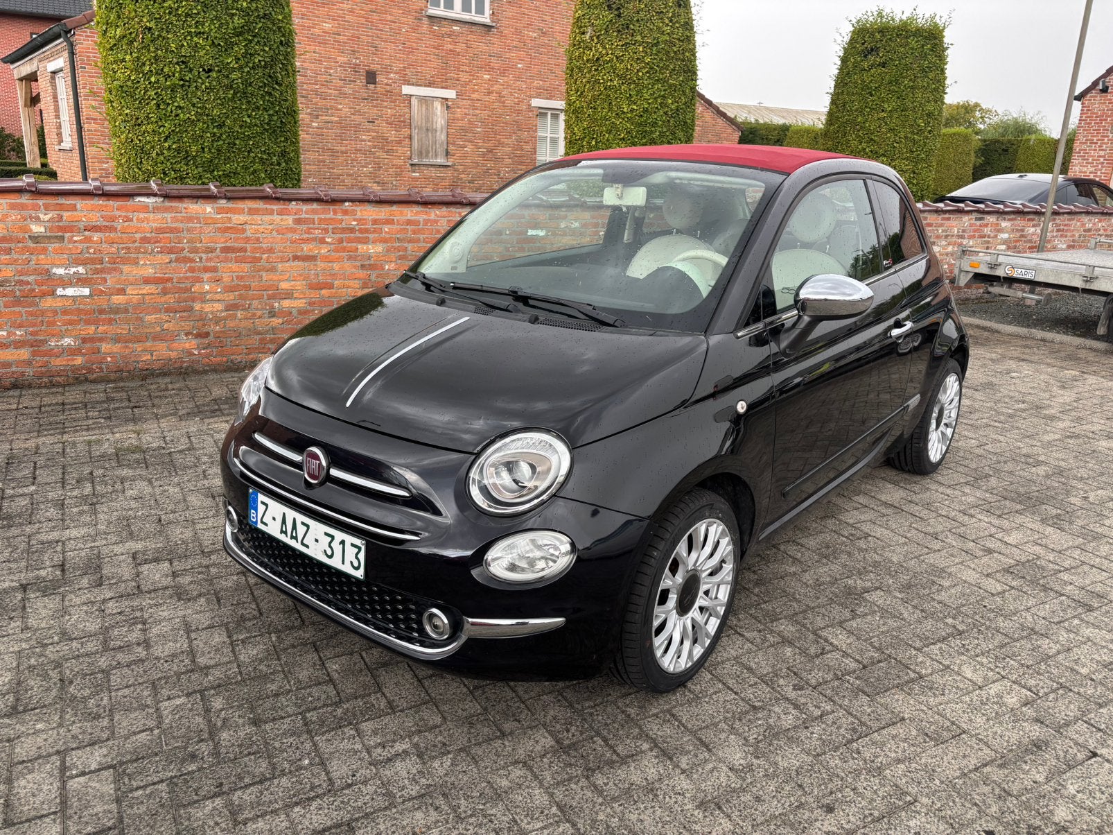 Fiat 500 cbrio airco pdc, Auto's, Fiat, Voorwielaandrijving, 4 zetels, Stof, 4 cilinders