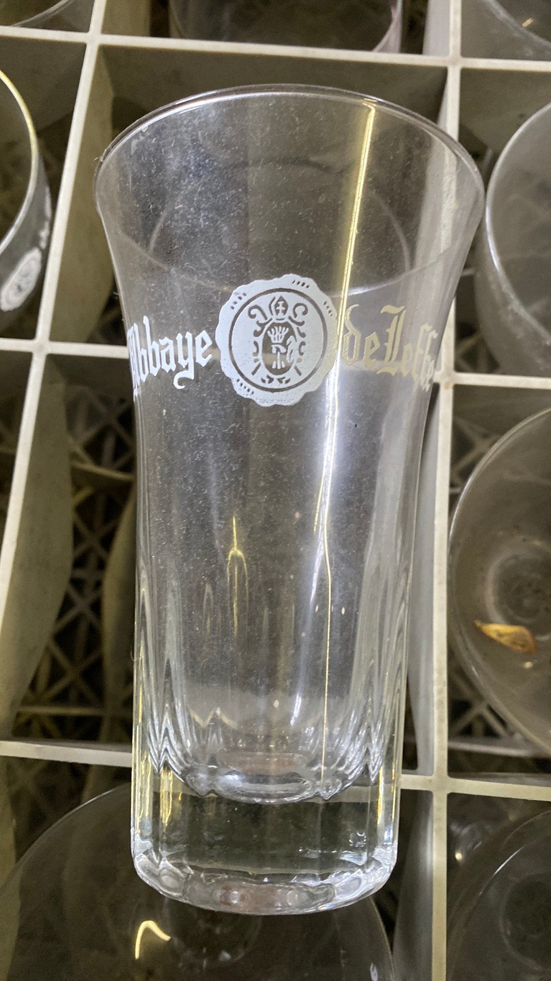 7 Oude bierglazen leffe, Verzamelen, Ophalen of Verzenden, Zo goed als nieuw