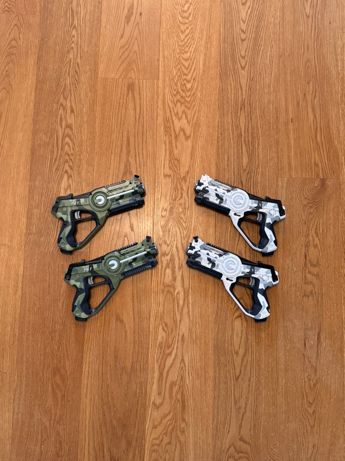 4 Light Battle Active Camo Laserguns - Groen/Wit, Ophalen of Verzenden, Gebruikt