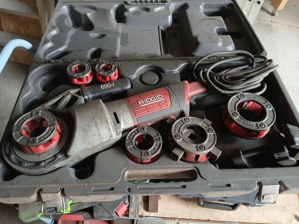 Fileteuse Ridgid 690-I, Enlèvement, Utilisé