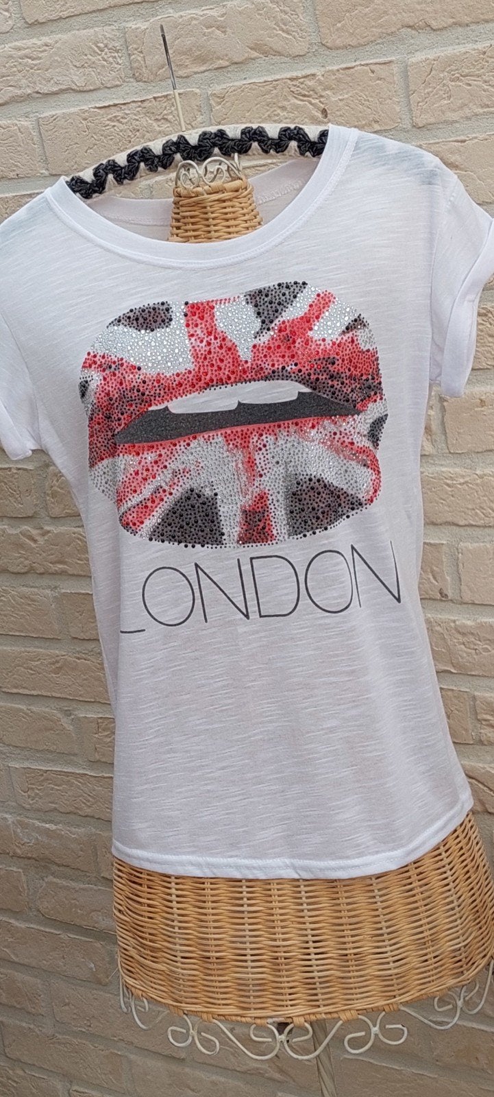 t shirt maat s/m pink studio, Kleding | Dames, T-shirts, Pink studio, Wit, Ophalen of Verzenden, Zo goed als nieuw