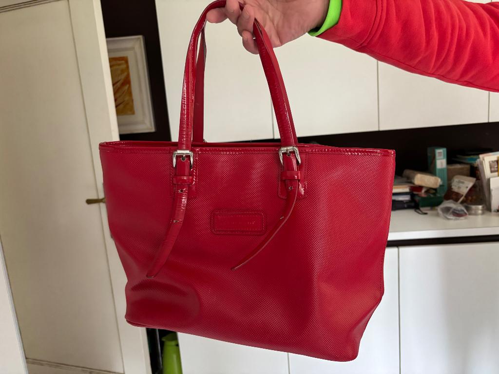 Sac à main Longchamps rouge pratique, Enlèvement ou Envoi, Comme neuf, Rouge, Sac à main