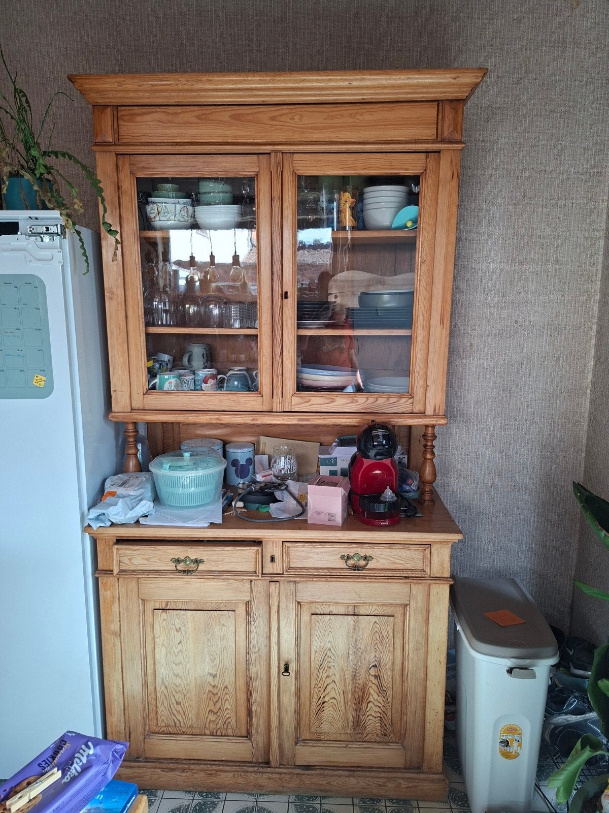 Bufetkast, Ophalen, Glas