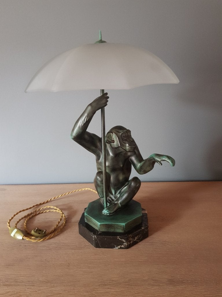 Art-deco - La Pluie tafellamp - Max Le Verrier - Jaren '50, Antiek en Kunst, Ophalen
