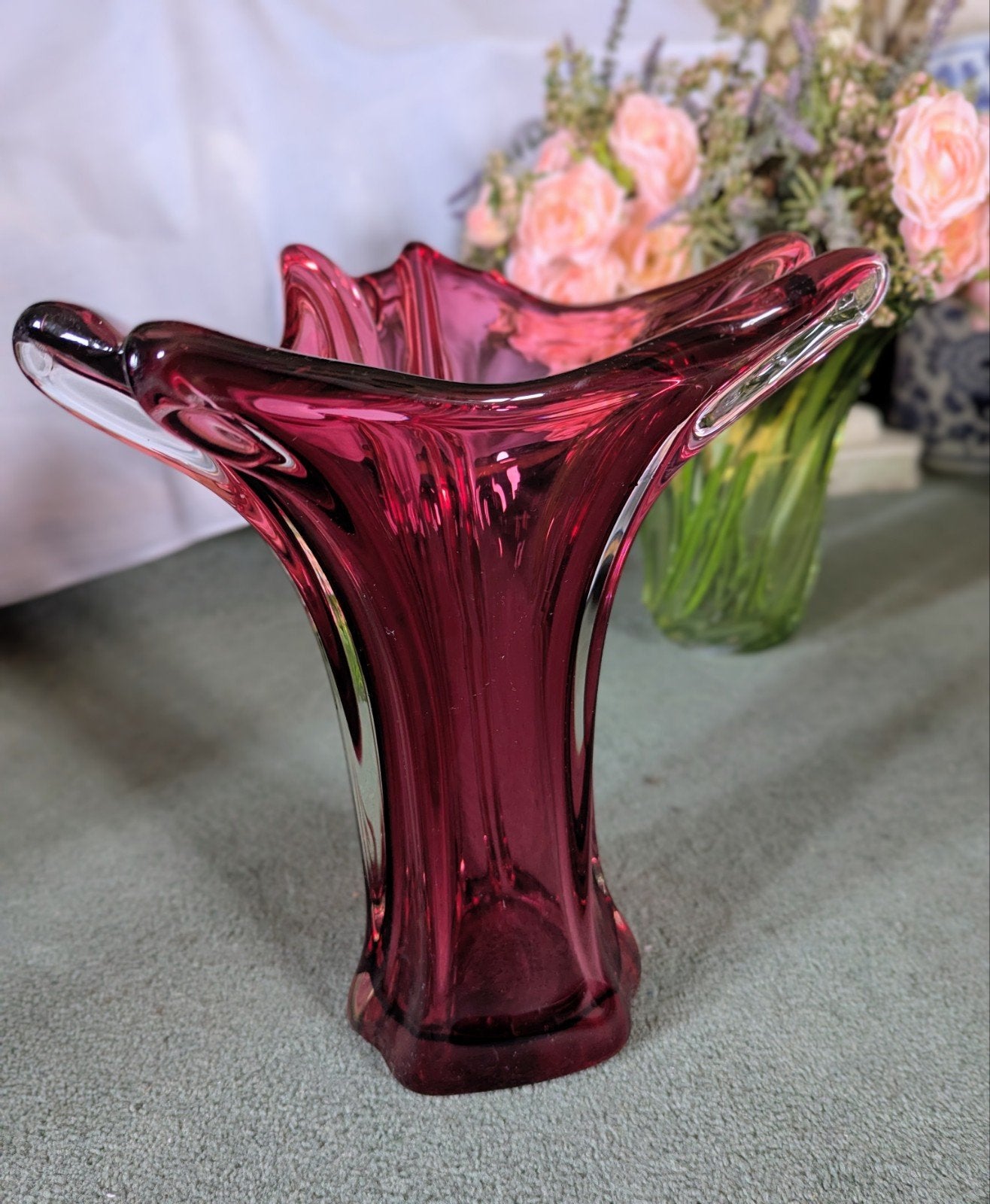 Kristallen vaas ,,Murano Chambord,,zeer goede staat, Ophalen