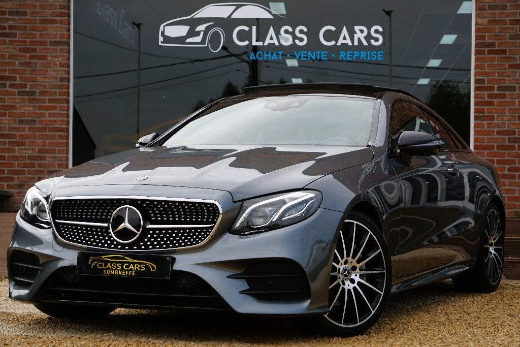 MERCEDES-BENZ E 220 d Coupe AMG CAM AUTO PANO CARPLAY LED, Autos, Cuir, Argent ou Gris, Achat, 143 kW