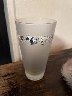 drinkglas van pandadroom, Collections, Verres & Petits Verres, Enlèvement, Comme neuf, Verre à soda