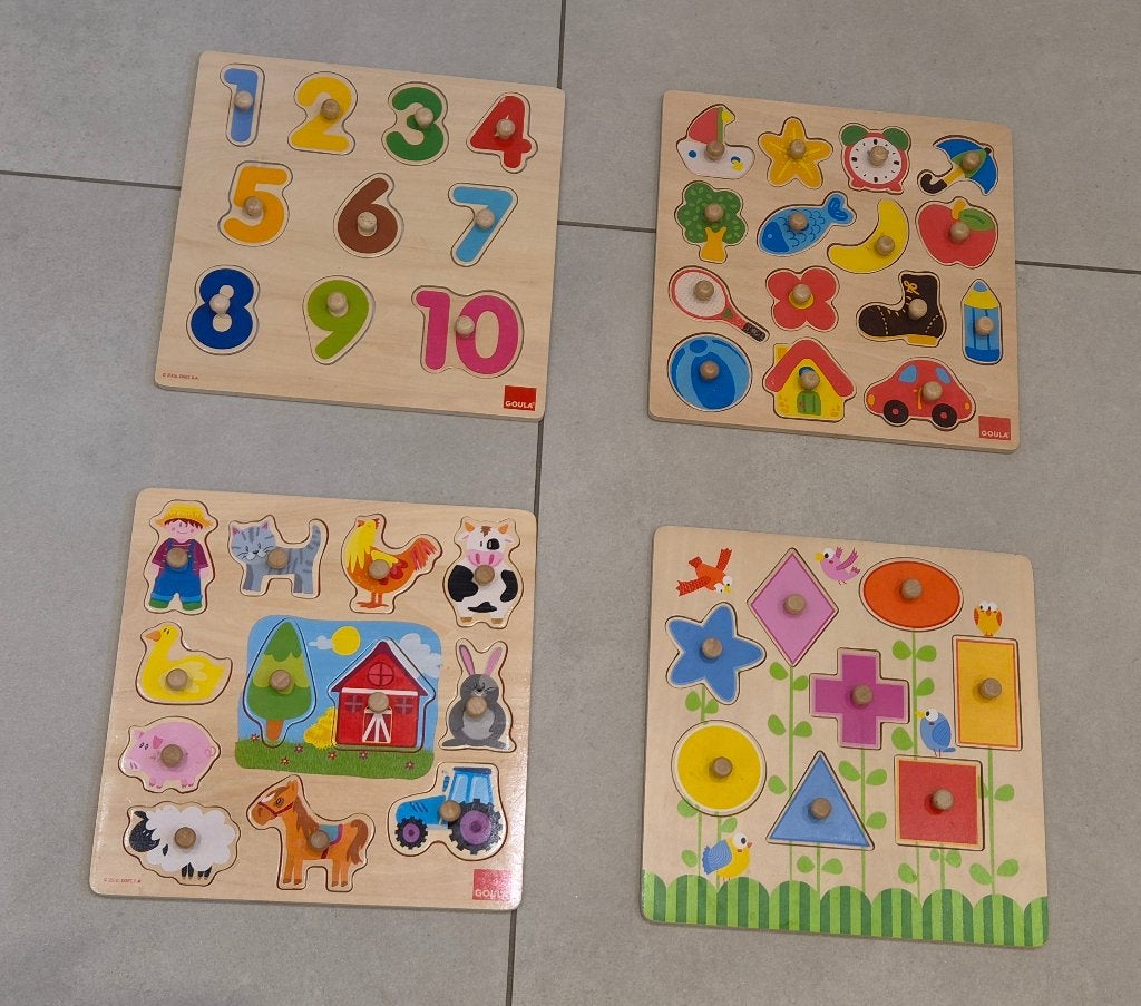Legpuzzels voor peuter / kleuter, Kinderen en Baby's, Ophalen, Gebruikt, Van hout, Minder dan 10 stukjes