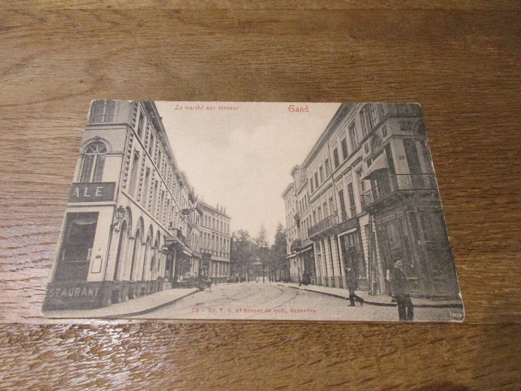 POSTKAART GENT GAND LE MARCHE AUX OISEAUX, Verzenden, Ongelopen, Oost-Vlaanderen