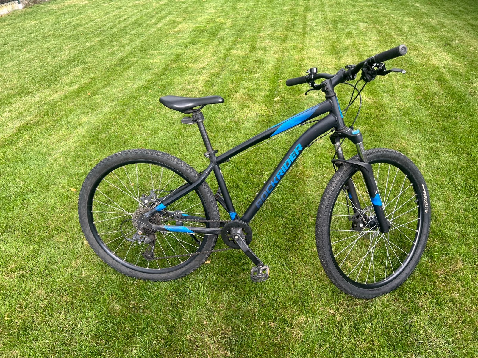 Rockrider Mountainbike MTB – Schijfremmen – Blauw/Zwart, Ophalen, Gebruikt
