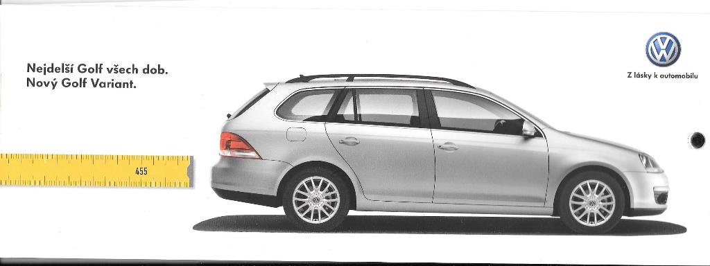 VOLKSWAGEN GOLF VARIANT  2008, Boeken, Auto's | Folders en Tijdschriften, Ophalen of Verzenden, Zo goed als nieuw, Volkswagen