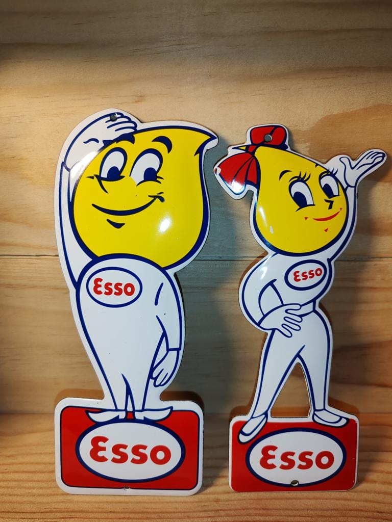Esso emaille bord, Verzamelen, Ophalen of Verzenden, Zo goed als nieuw, Reclamebord