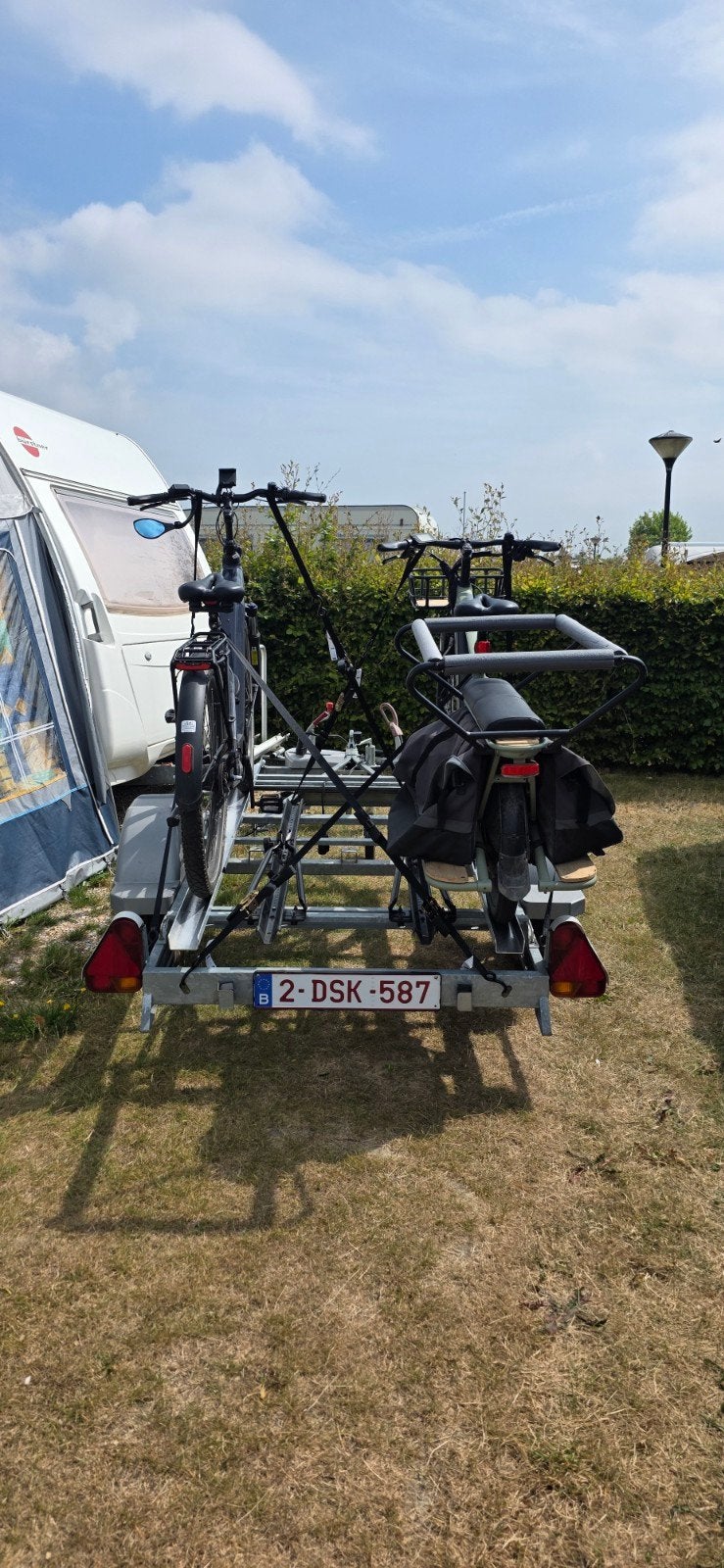 fiets aanhangwagen 4 fietsen of met bak/longtale fiets, Auto diversen, Aanhangers en Bagagewagens, Ophalen