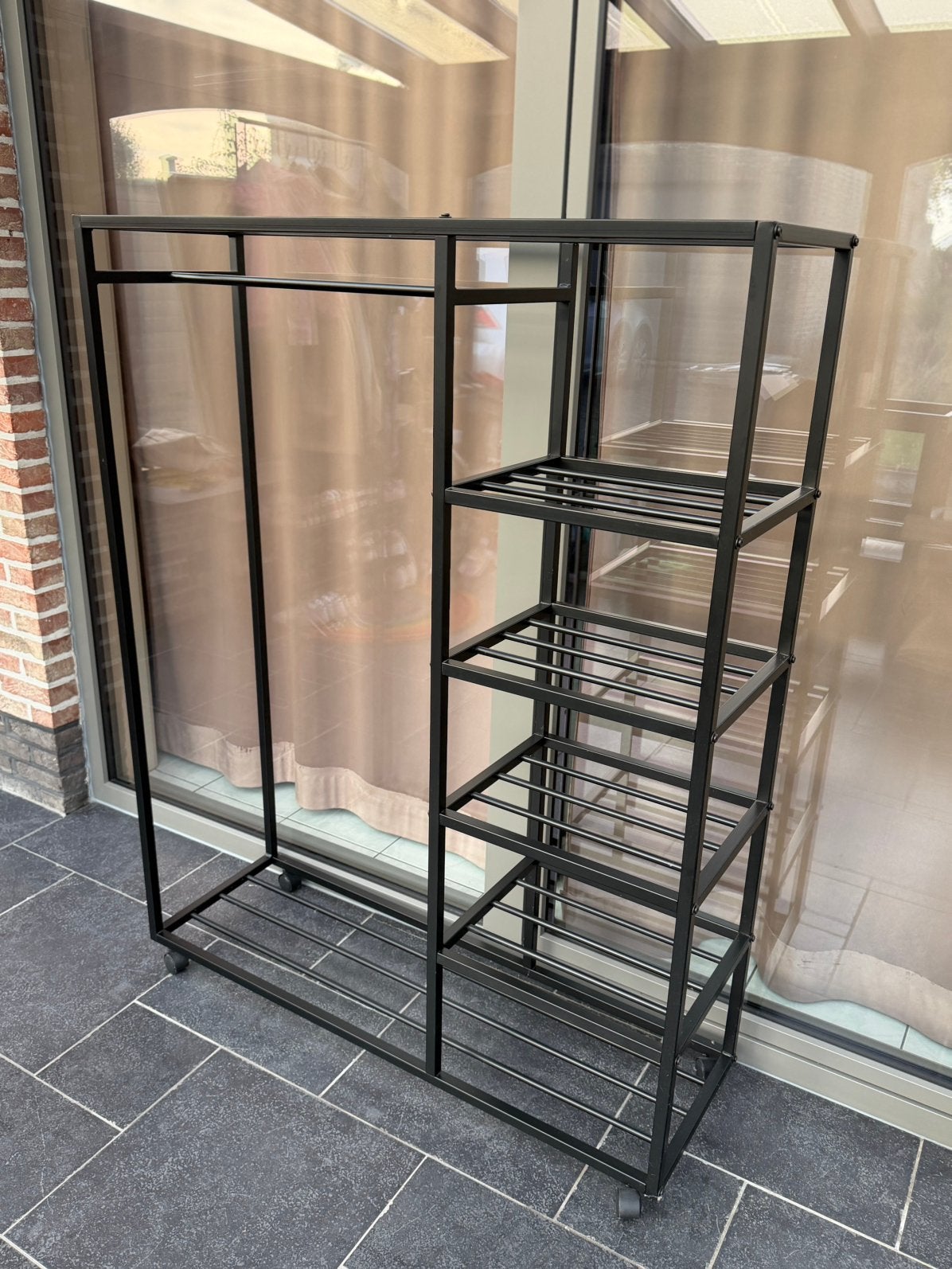 Metalen kledingrek, Ophalen, Gebruikt