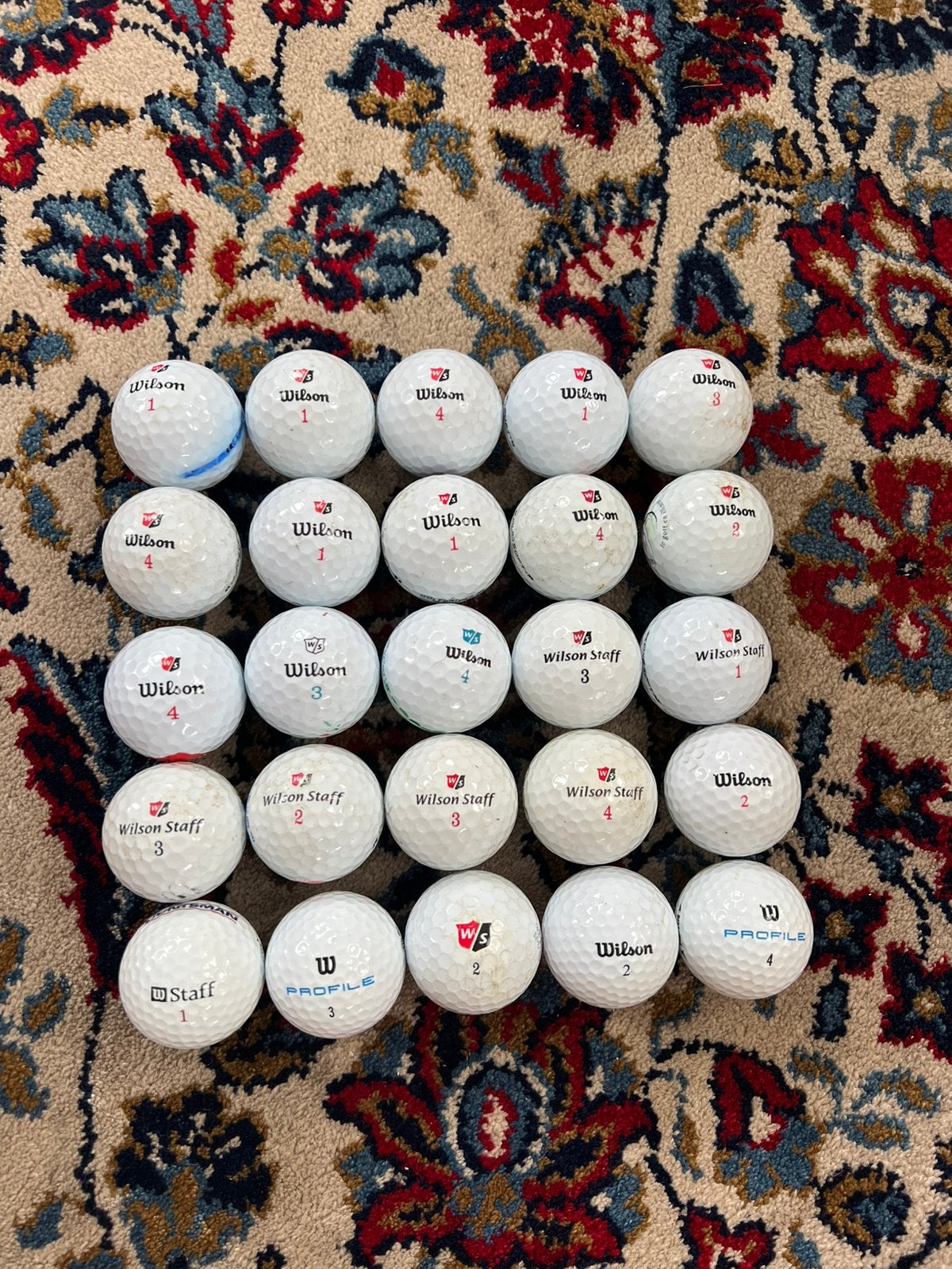25 Wilson golfballen, Sport en Fitness, Golf, Verzenden, Zo goed als nieuw, Bal(len)