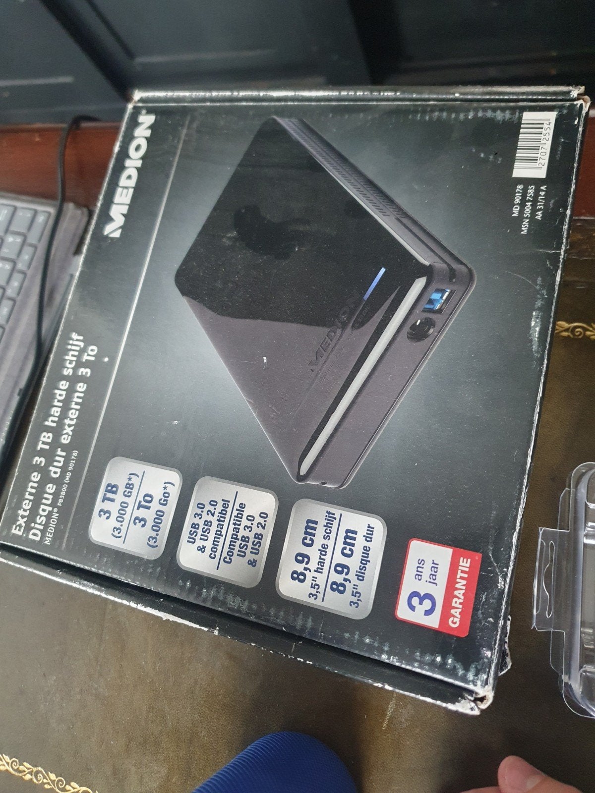 External 3T harde schijf, Informatique & Logiciels, Cartes mères, Enlèvement ou Envoi
