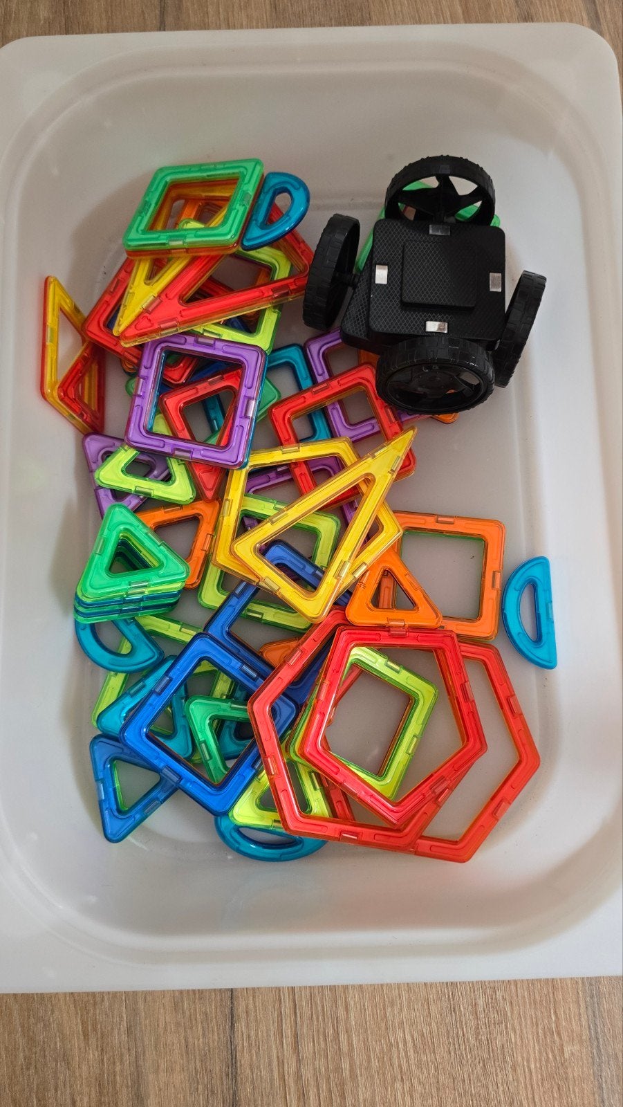 Magnetische tegels, Ophalen