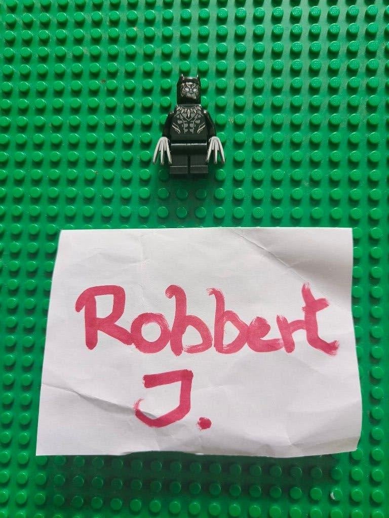 LEGO minifiguur Black panther sh0807, Gebruikt, Marvel, Lego, Ophalen of Verzenden