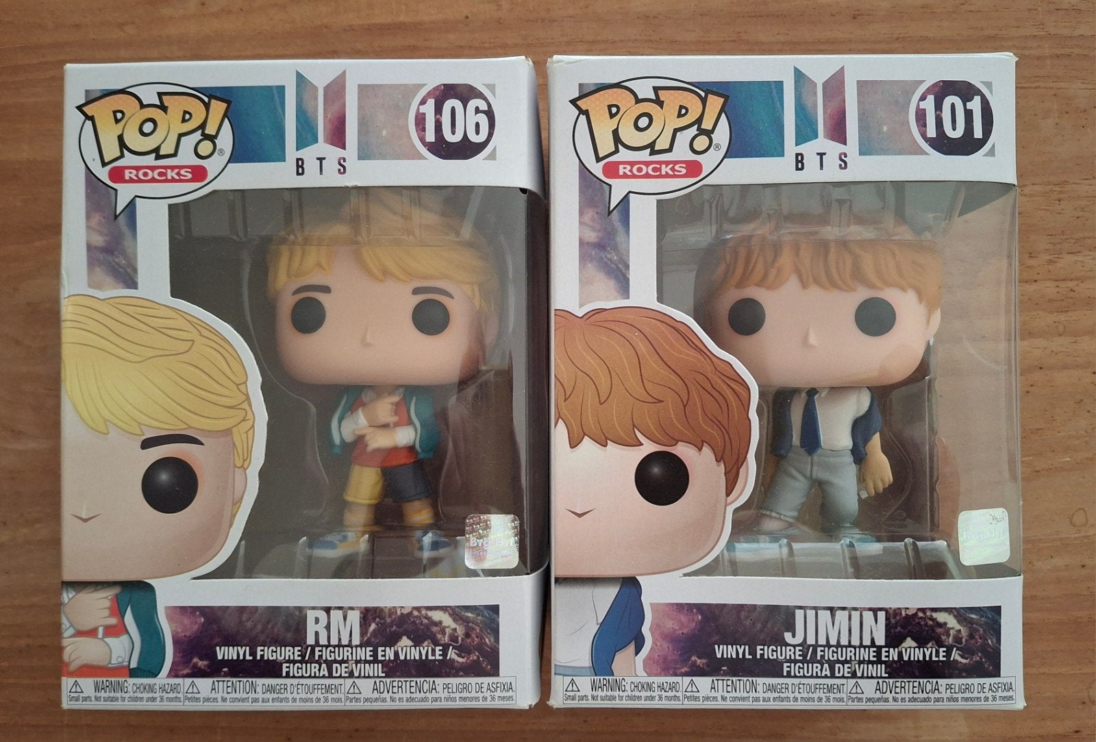 BTS Jimin et RM Funko Pops état irréprochable, Enlèvement ou Envoi, Neuf, Poupée, Figurine ou Miniature