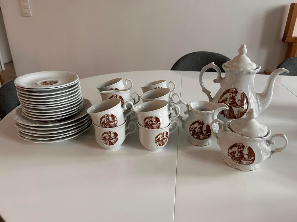 Service à café vintage Winterling Bavaria–12 tasses–complet, Enlèvement