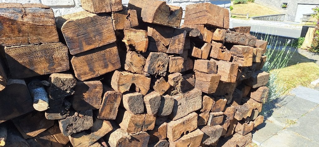 bois de chauffage coupé 35 cm à donner, Minder dan 3 m³, Ophalen, Beukenhout, Blokken