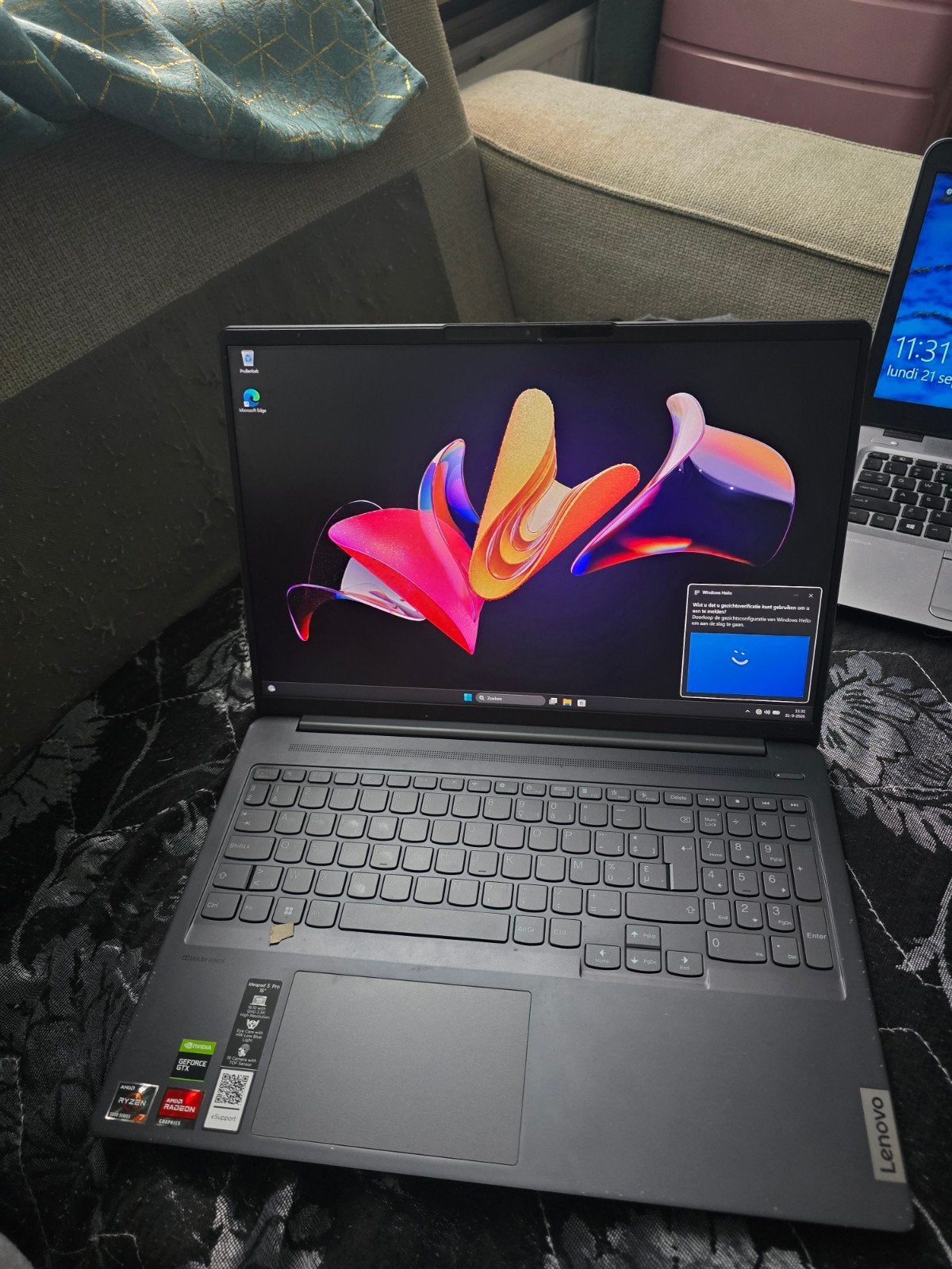 lenovo ideapad 5 pro gaming laptop ryzen 7, Ryzen 7, 16 pouces, 512 GB, 3 à 4 Ghz