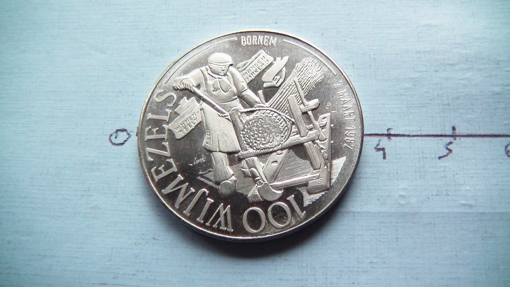 médaille bornem 1982 gris, Enlèvement
