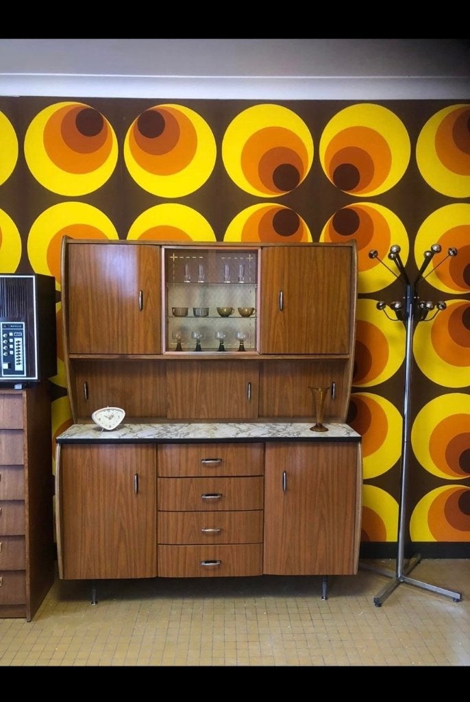 Vintage wandkast / keukenkast formica, Enlèvement, Maison et Meubles