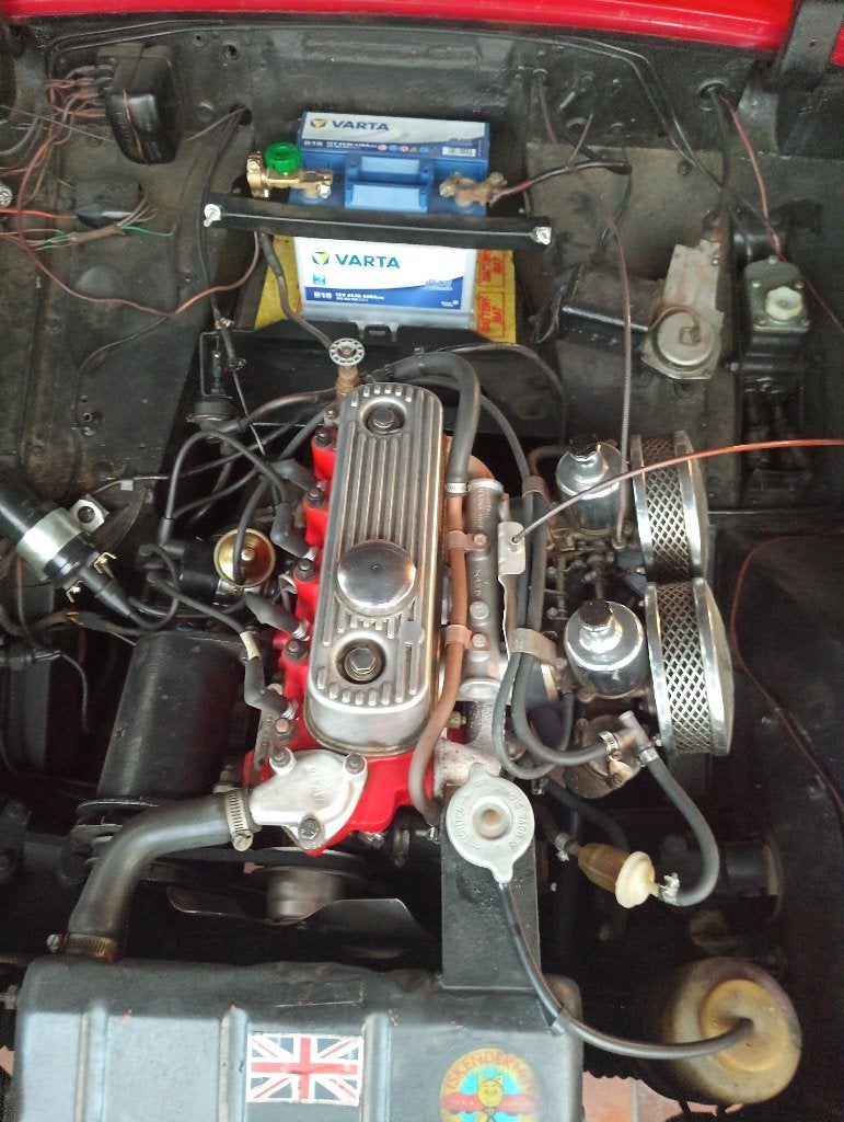 Oldtimer mg midjet 1962, Auto's, Achterwielaandrijving, Zwart, Cabriolet, Leder