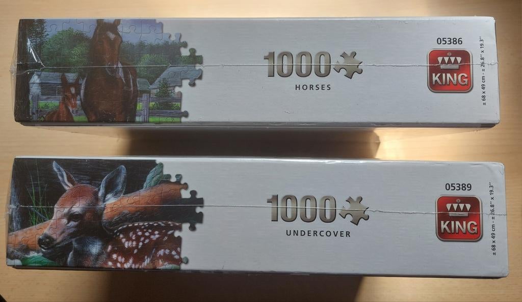 King puzzels, Hobby en Vrije tijd, Ophalen of Verzenden, 500 t/m 1500 stukjes, Nieuw, Legpuzzel