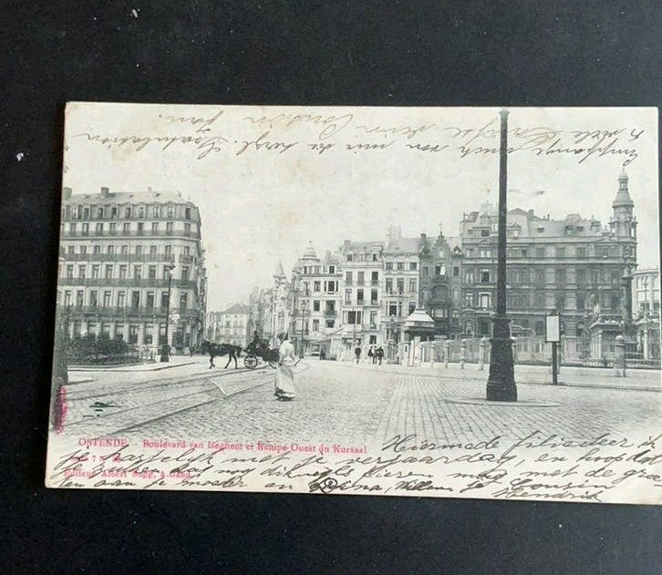 Ostende oostende rampe du kursaal, Ophalen of Verzenden, Voor 1920, Gelopen, West-Vlaanderen